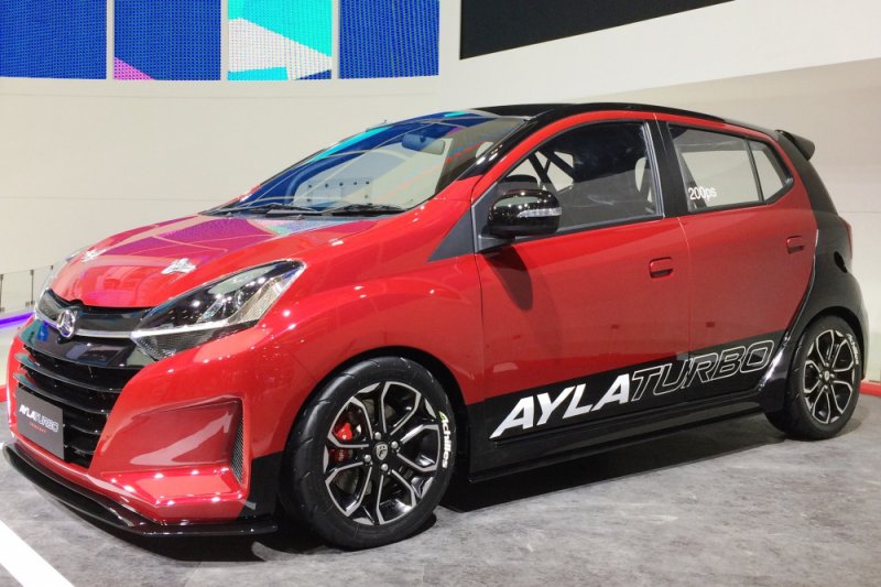  Daihatsu  Ayla  berkonsep Turbo  terlihat lebih galak 