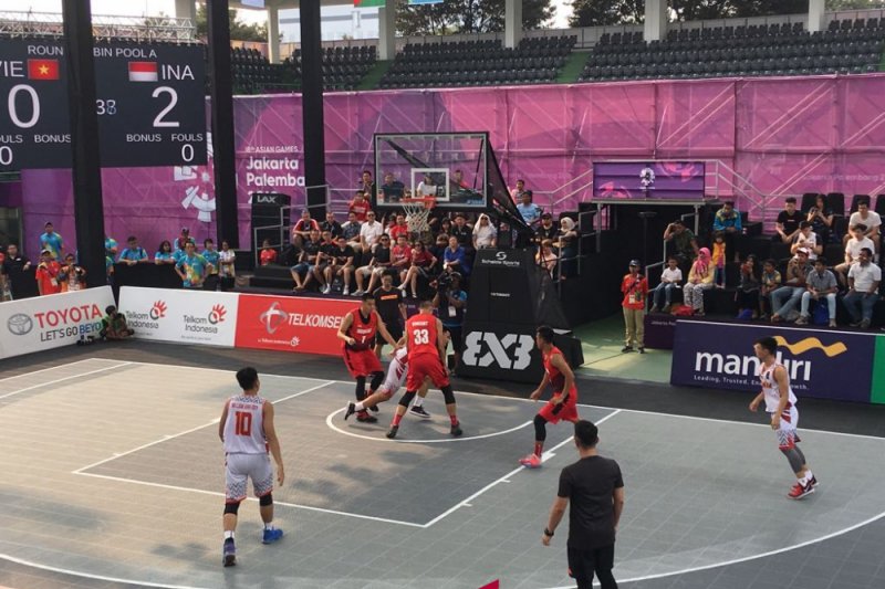 Pelatih lakukan evaluasi setelah basket 3x3 Indonesia dikalahkan Thailand