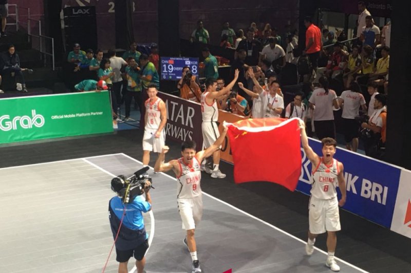 China borong dua medali emas basket 3x3 Asian Games