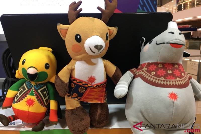 Berburu boneka maskot Asian Games 2018