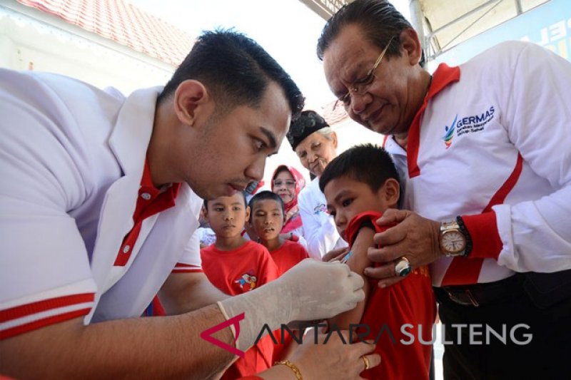 Kampanye Imunisasi Measles Rubella di Palu