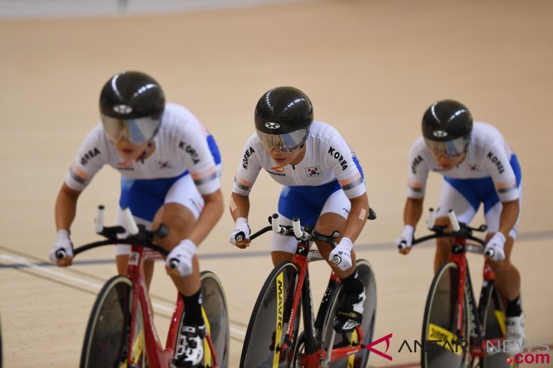 Korsel rebut emas balap sepeda team pursuit putri