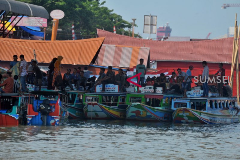 Mudik Idul Adha jalur sungai