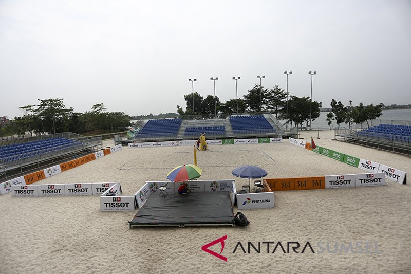 Persiapan Arena Voli  Pantai