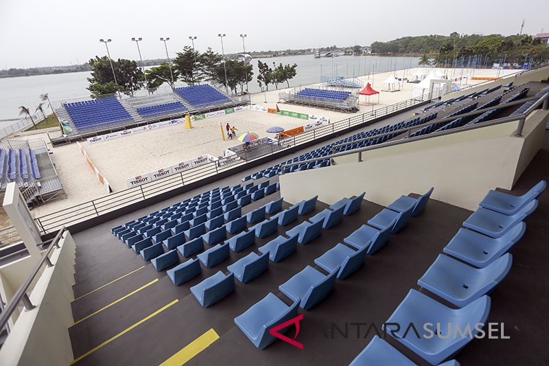 Persiapan Arena Voli Pantai