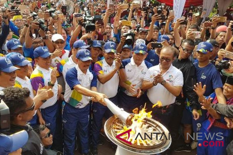 Kaban Diklat Kejaksaan bawa Obor Asian Games