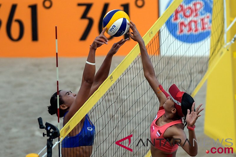 Penyisihan Voli Pantai Wanita Indonesia Vs Thailand