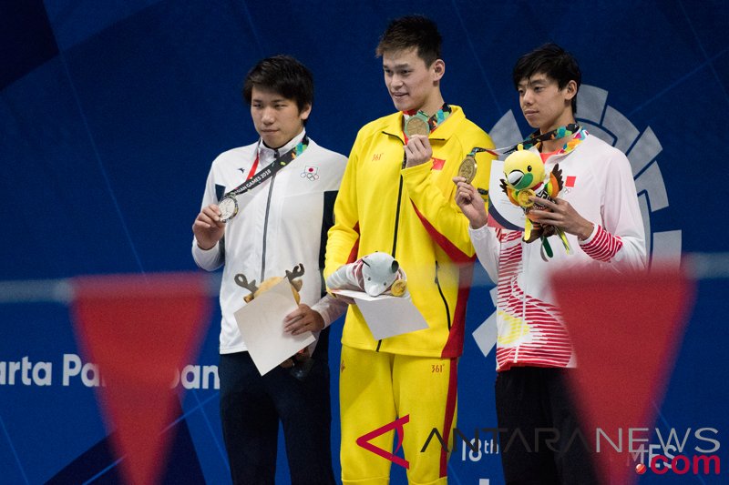 Renang -  Sun Yang raih emas setelah tunggu delapan tahun