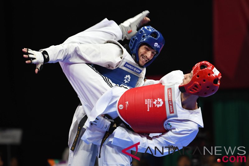 Taekwondo Kyorugi Putra Penyisihan Indonesia vs Pakistan