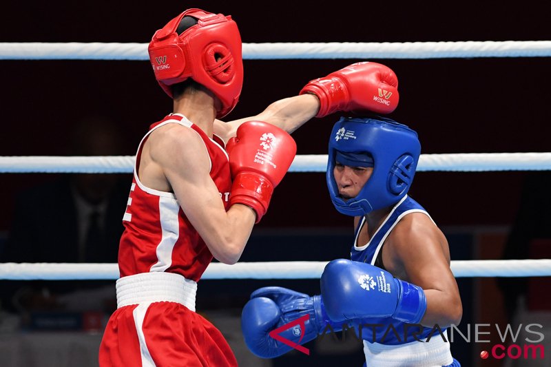 Tinju Penyisihan Putri Kelas Terbang 48-51 Kg Yuting vs Aldriyani