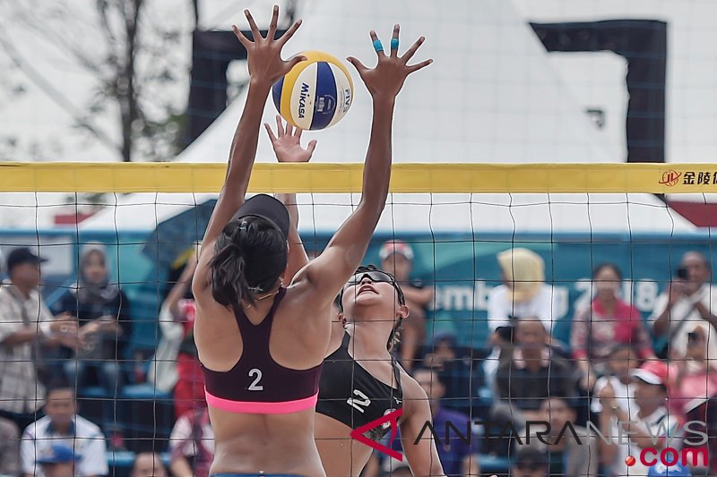 Penyisihan Voli Pantai Wanita Indonesia vs Chinese Taipei