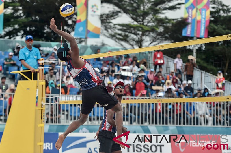 Asian Games beach volleyball  Indonesian  team wins 