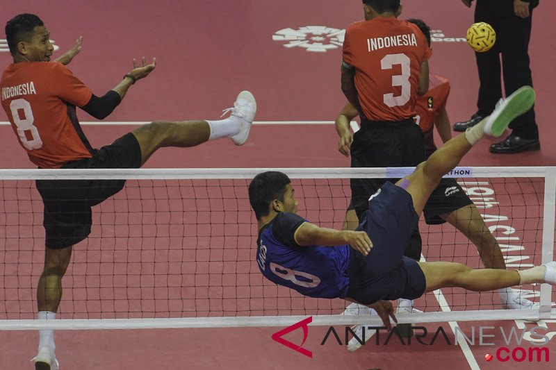 Sepak Takraw Penyisihan Quadrant Putra Indonesia VS Laos