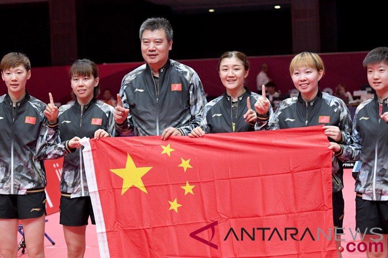 China tumbangkan Korsel untuk emas beregu putra tenis meja