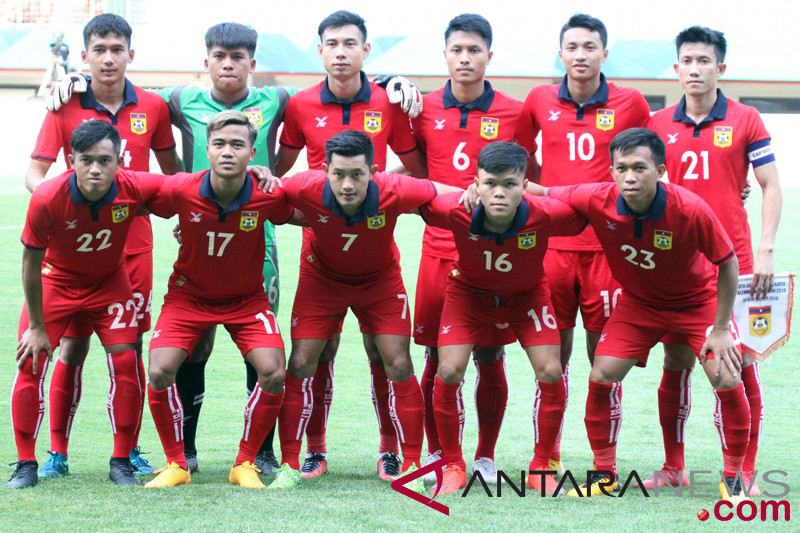 Babak pertama, Laos unggul sementara 1-0 atas Chinese Taipei