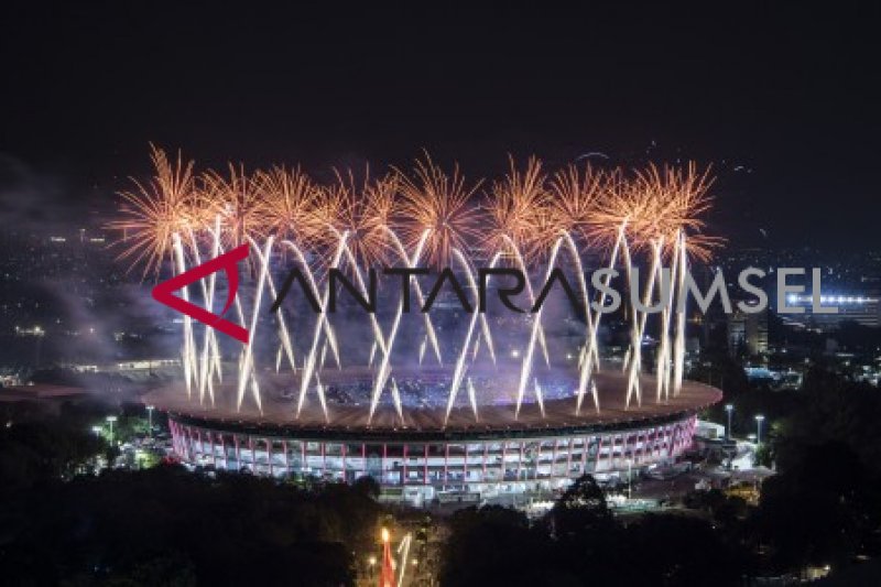 Meriahnya pembukaan Asian Games 2018 di GBK Jakarta
