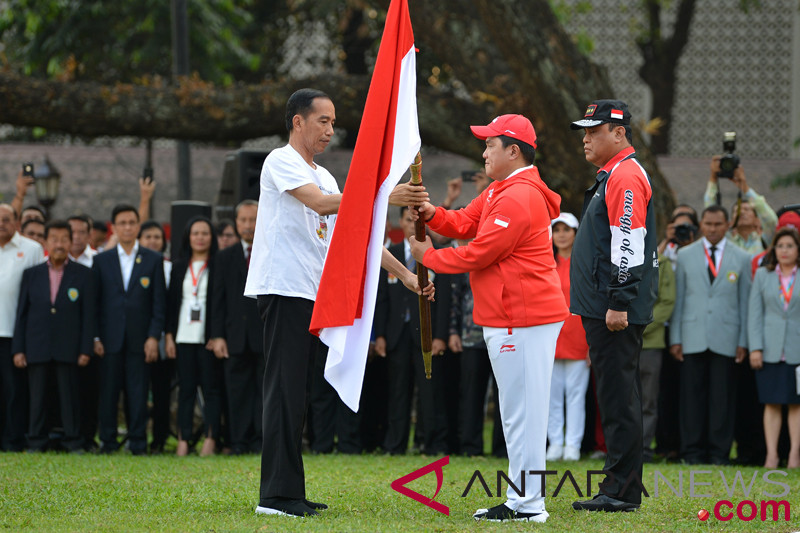 Jokowi lepas kontingen Asian Games 2018 Indonesia