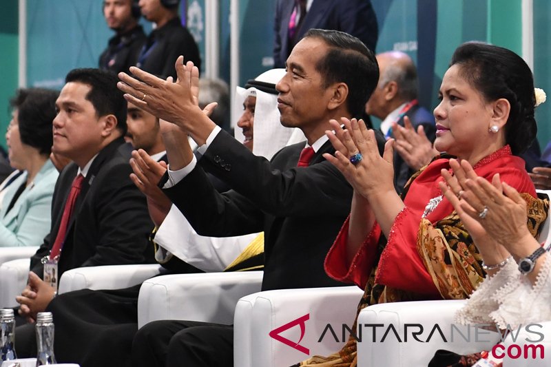 Presiden Joko Widodo Menghadiri Pembukaan Asian Games 2018