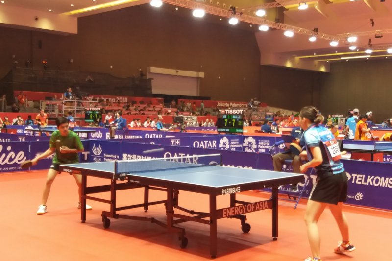 Tenis meja putri Indonesia menyerah kepada Chinese Taipei 1-3