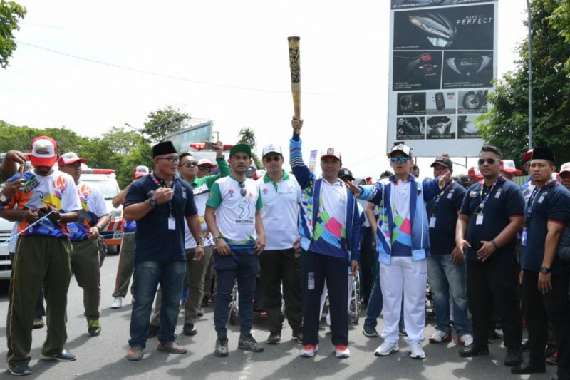 Torch of Asian Para Games 2018 arrives in West Kalimantan