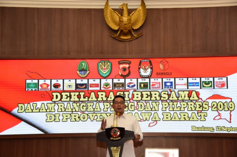 Gubernur Jabar: Kondusivitas kunci damai Pileg dan Pipres 2019