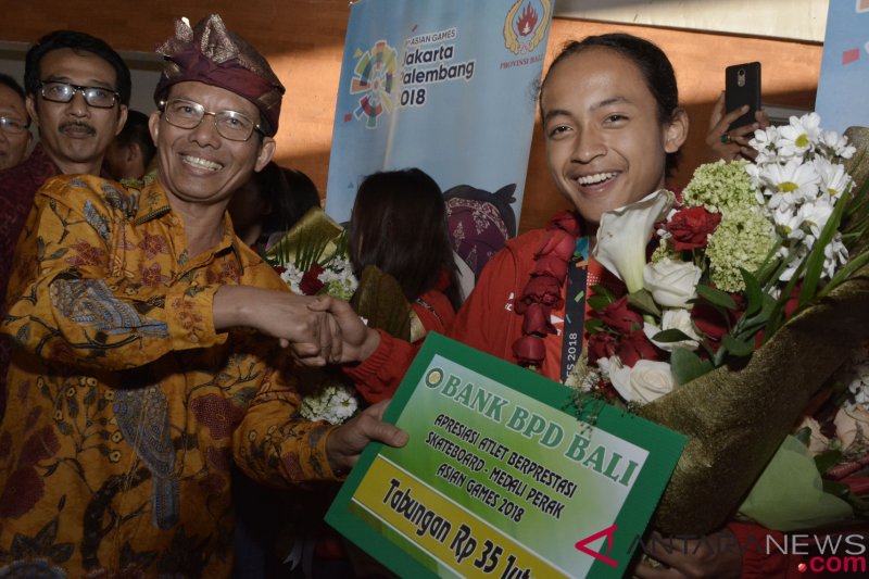 Penyambutan Atlet Asian Games Asal Bali