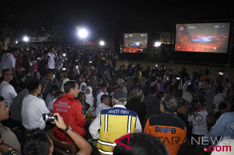 Presiden Nonton Bareng Upacara Penutupan Asian Games