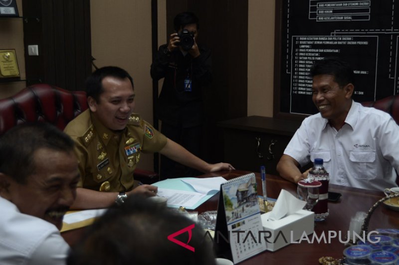 GUBERNUR TERIMA AUDIENSI LKBN ANTARA BIRO LAMPUNG