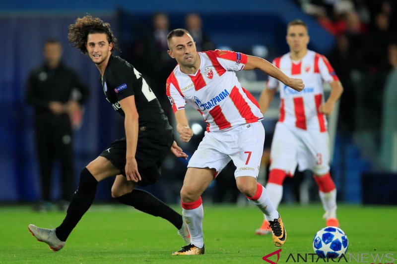 Liga Champions: PSG Kalahkan Red Star Belgrade  6-1