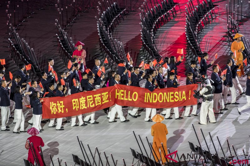 Defile Kontingen Atlit Asian Para Games 2018