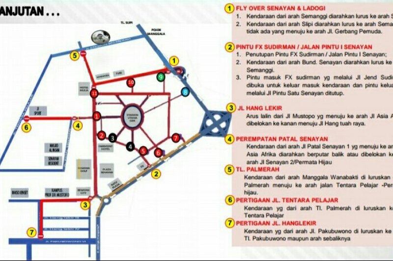 Polisi siapkan tujuh titik pengalihan selama pembukaan APG 2018