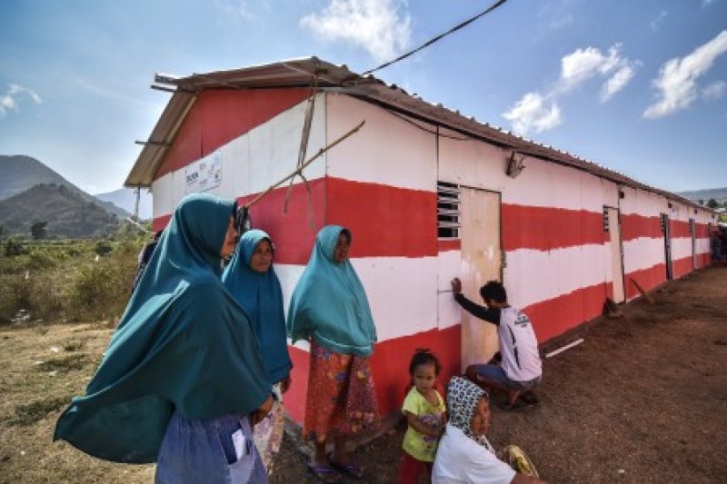 BUMN BANGUN HUNTARA KORBAN GEMPA LOMBOK