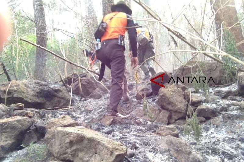 Kebakaran kawasan Gunung Ciremai belum padam