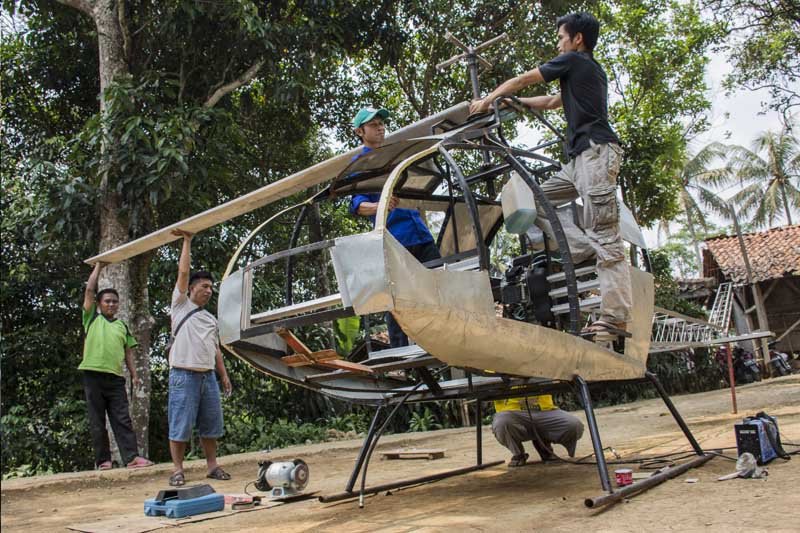 Helikopter Karya Warga Sukabumi