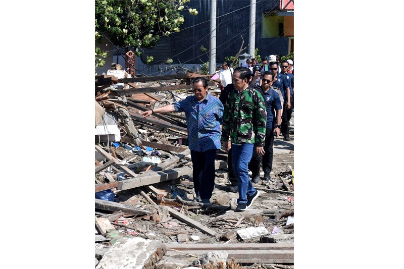 Presiden Tinjau Lokasi Gempa Palu