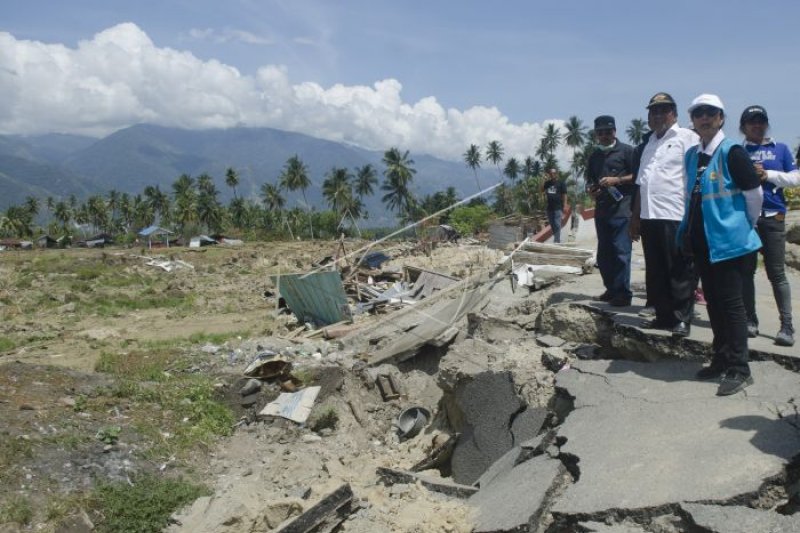 Menteri BUMN kunjungi lokasi gempa Sigi