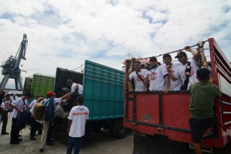 4.000 lebih relawan kini berada di Palu dan sekitarnya