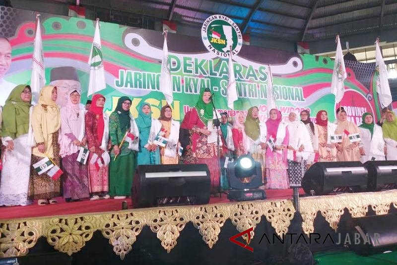 Para ustazah JKSN Jabar deklarasi dukung Jokowi-Maruf