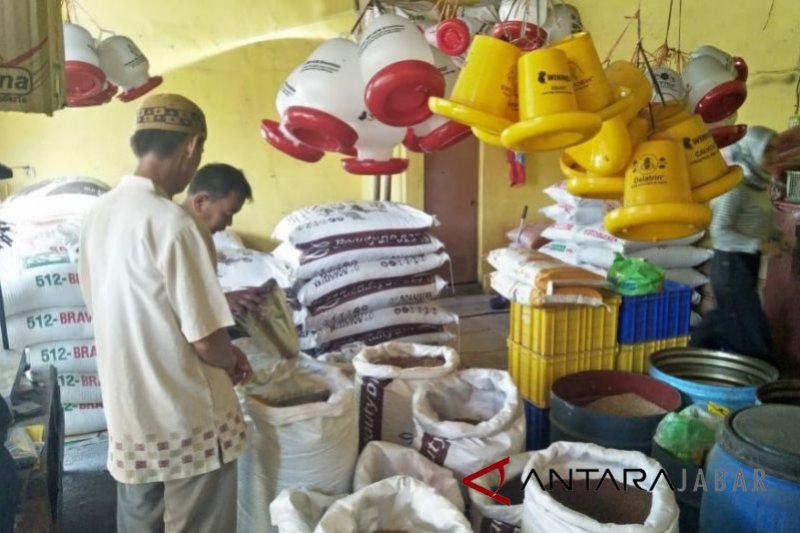 Pedagang pakan ternak di Cianjur mengeluh harga tak menentu