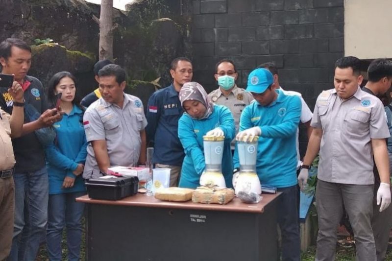 152 kg ganja dan 600 gram sabu dimusnahkan BNN Jabar