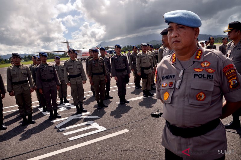 KEPULANGAN SATGAS AMOLE II 2018 POLDA SULUT