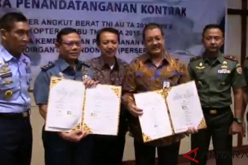 Kementerian Pertahanan pesan 17 helikopter buatan PT Dirgantara Indonesia