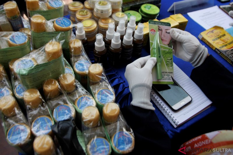 Polisi Sita Kosmetik Ilegal