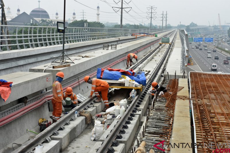 Progres Pembangunan LRT Jabodebek 