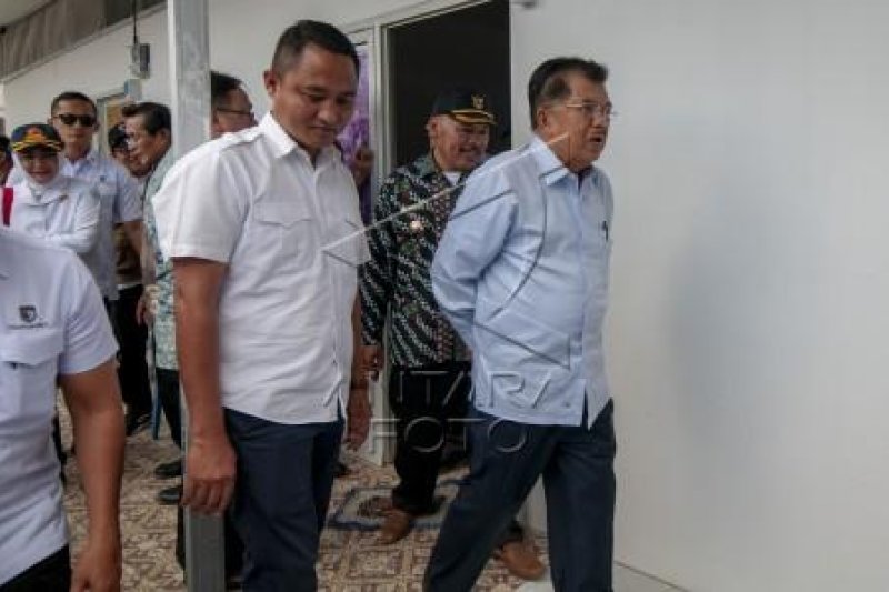 Wapres Tinjau Huntara Korban Bencana