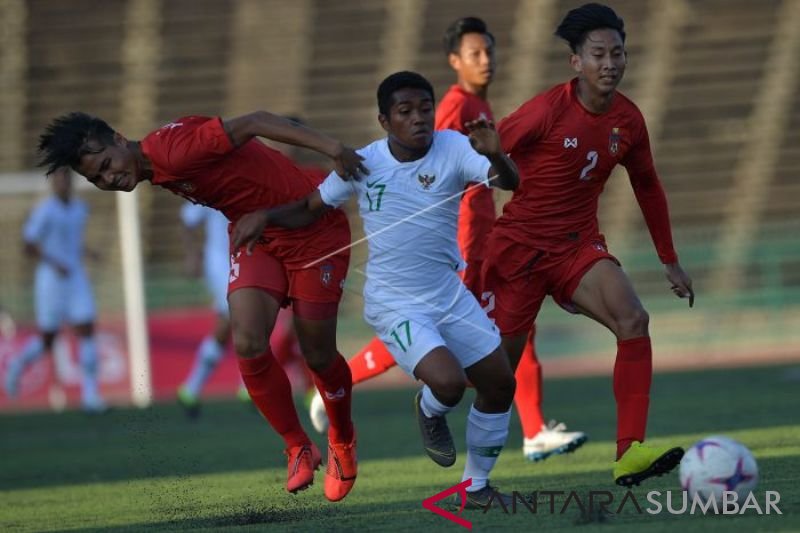 TIMNAS U-22 IMBANG LAWAN MYANMAR