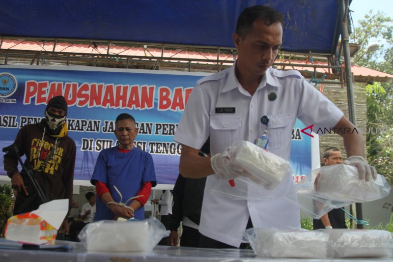 Pemusnaan Sabu Sitaan 5 Kilogram