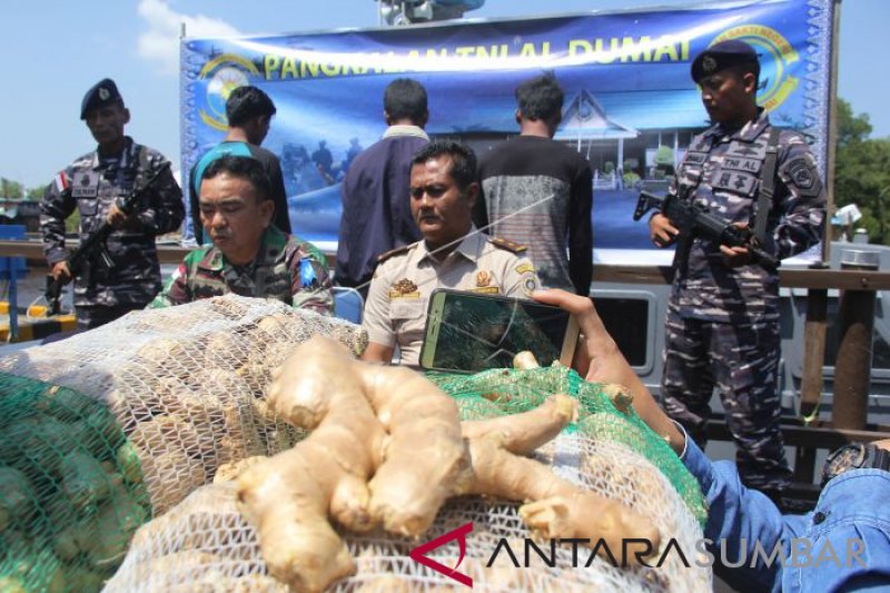 TNI AL GAGALKAN PENYELUNDUPAN PRODUK PERTANIAN