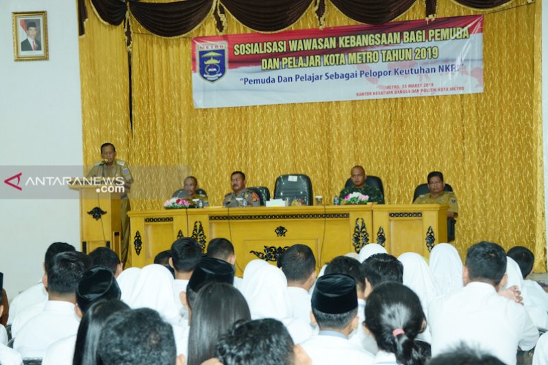 Kesbangpol Kota Metro Beri Wawasan Kebangsaan Siswa SMA/SMK