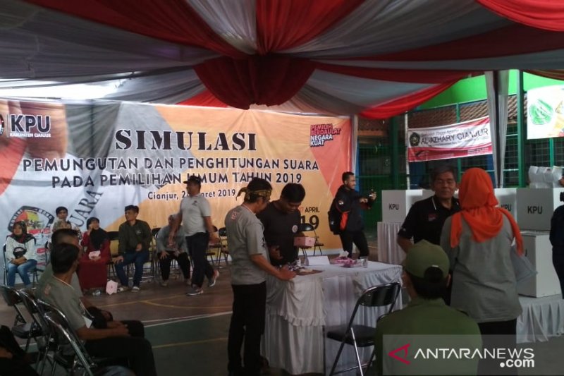 KPU Cianjur: hasil simulasi penghitungan bukan patokan untuk Pemilu